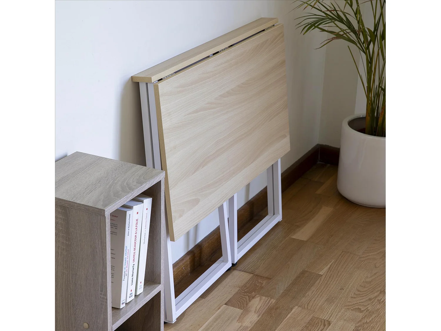 DUPI Mesa de Escritorio Plegable UTILITY 50 x 80 cm (Taupe)