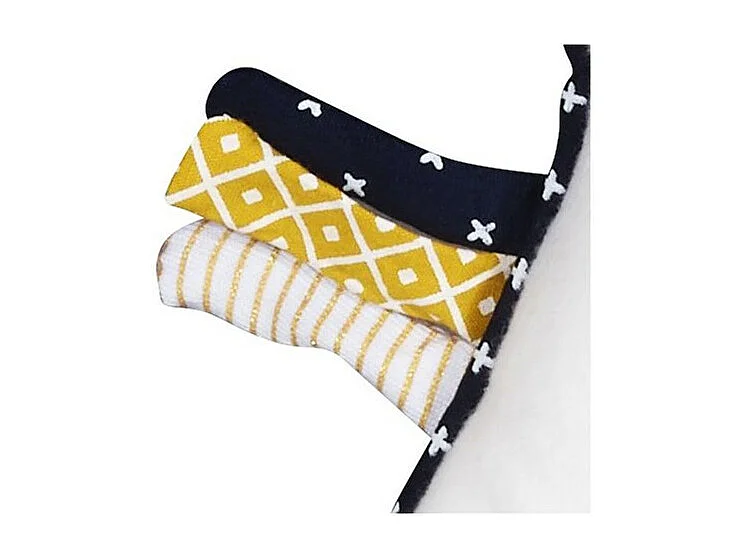 Cuscino a stella in cotone bianco