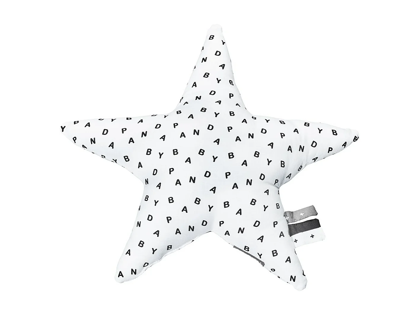 Coussin étoile 30x8cm en coton blanc CHAO CHAO - Sauthon