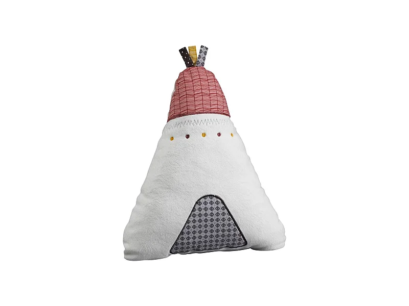 Cuscino Tipi in poliestere bianco 27x22cm