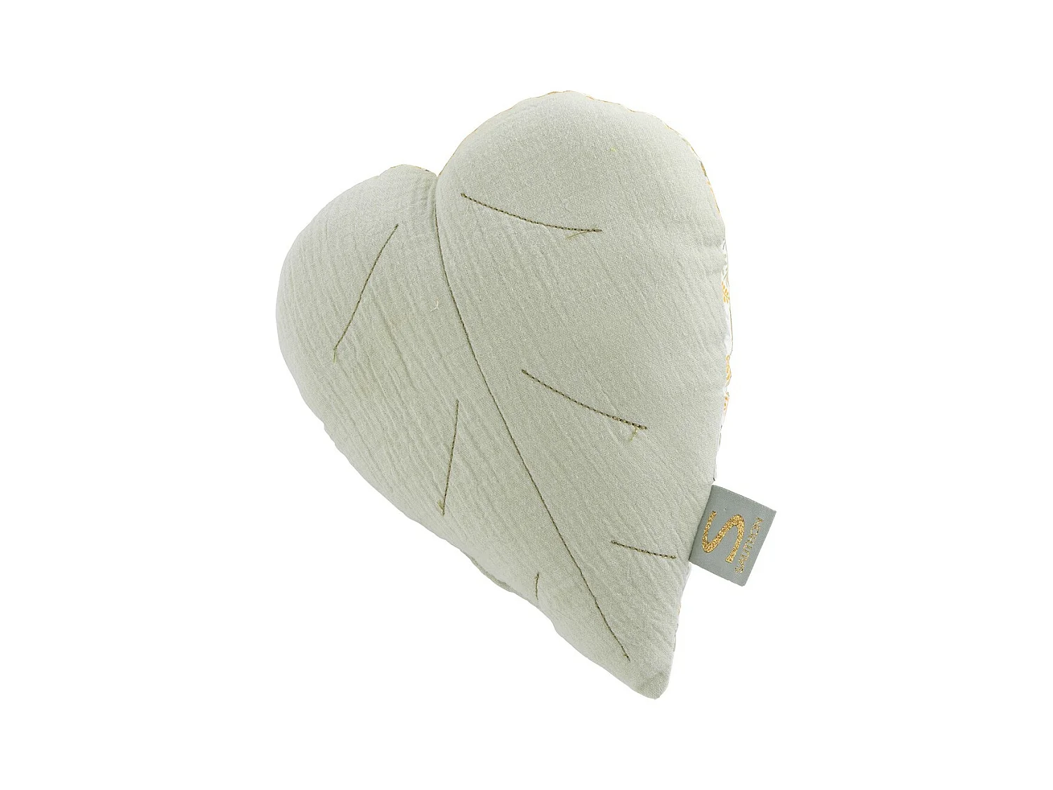 Cuscino in cotone verde lime 26x23cm