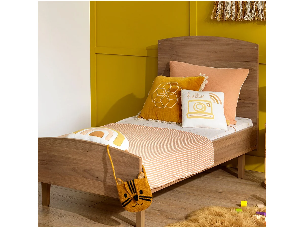 Coussin déco carré 25x25cm en coton blanc SUNLIGHT - Sauthon