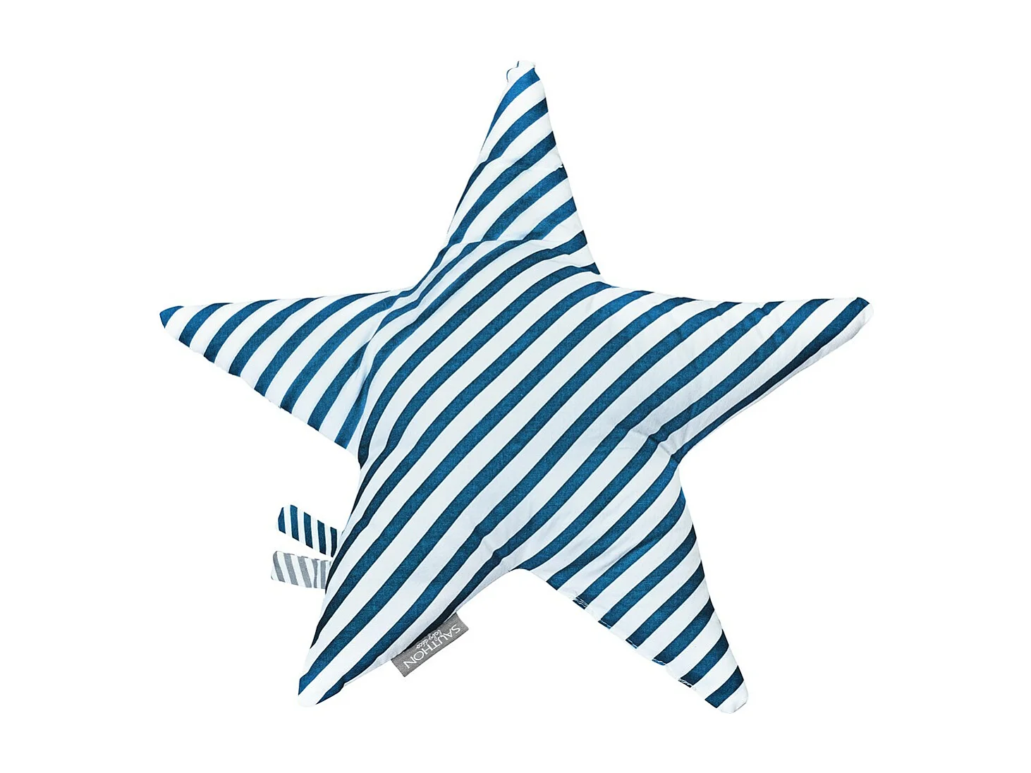 Cuscino a stella in cotone bianco