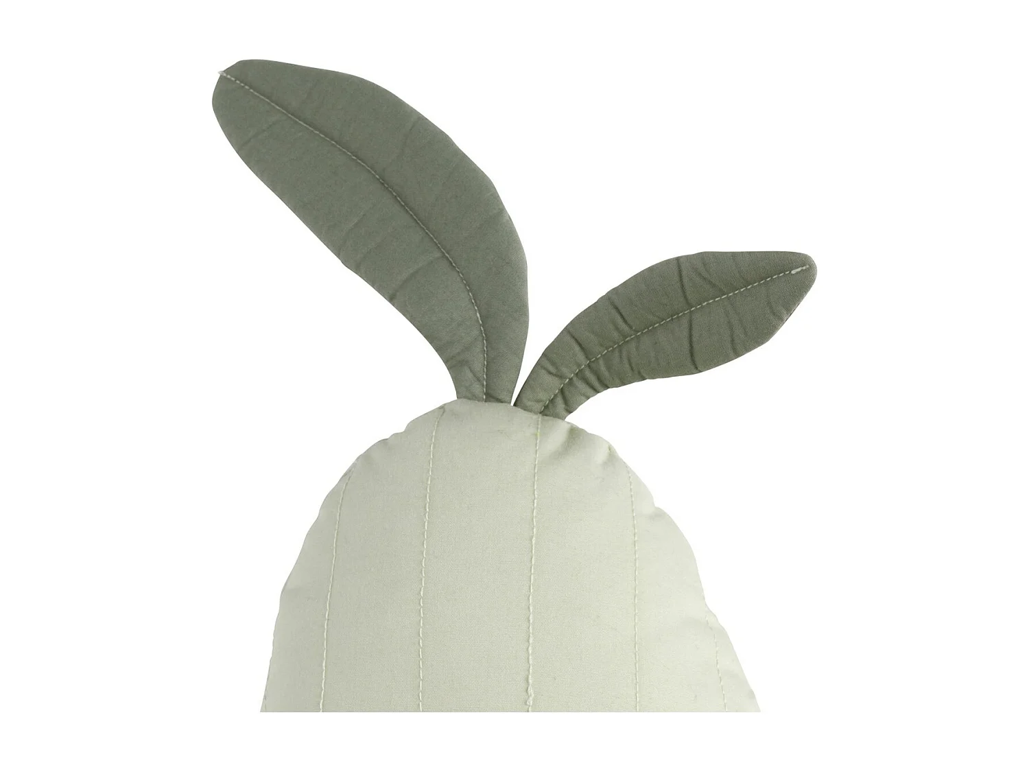 Coussin déco poire 23x36cm en coton Vert tilleul BOTANICA - Sauthon