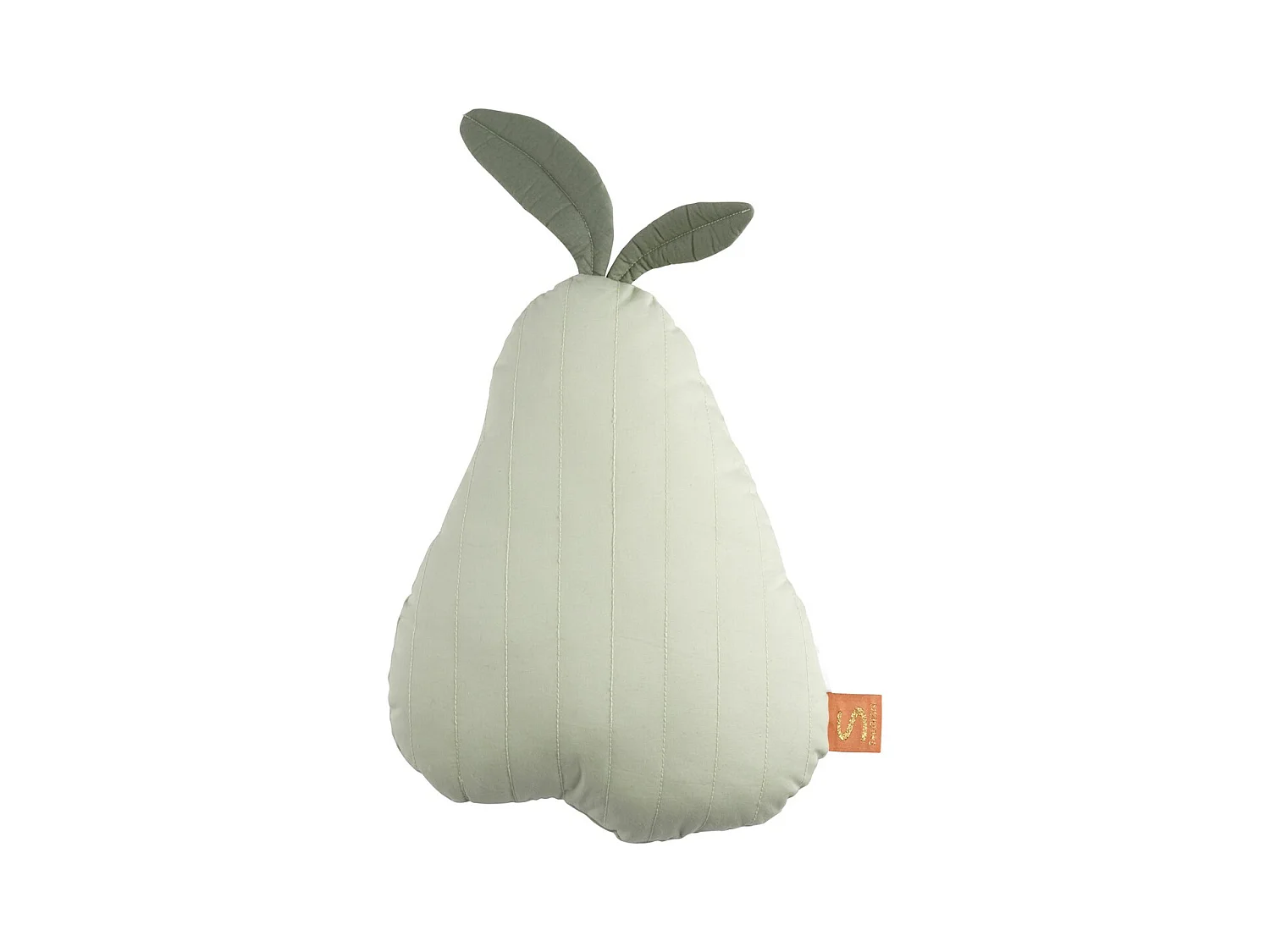 Cuscino a pera in cotone verde lime 23x36cm