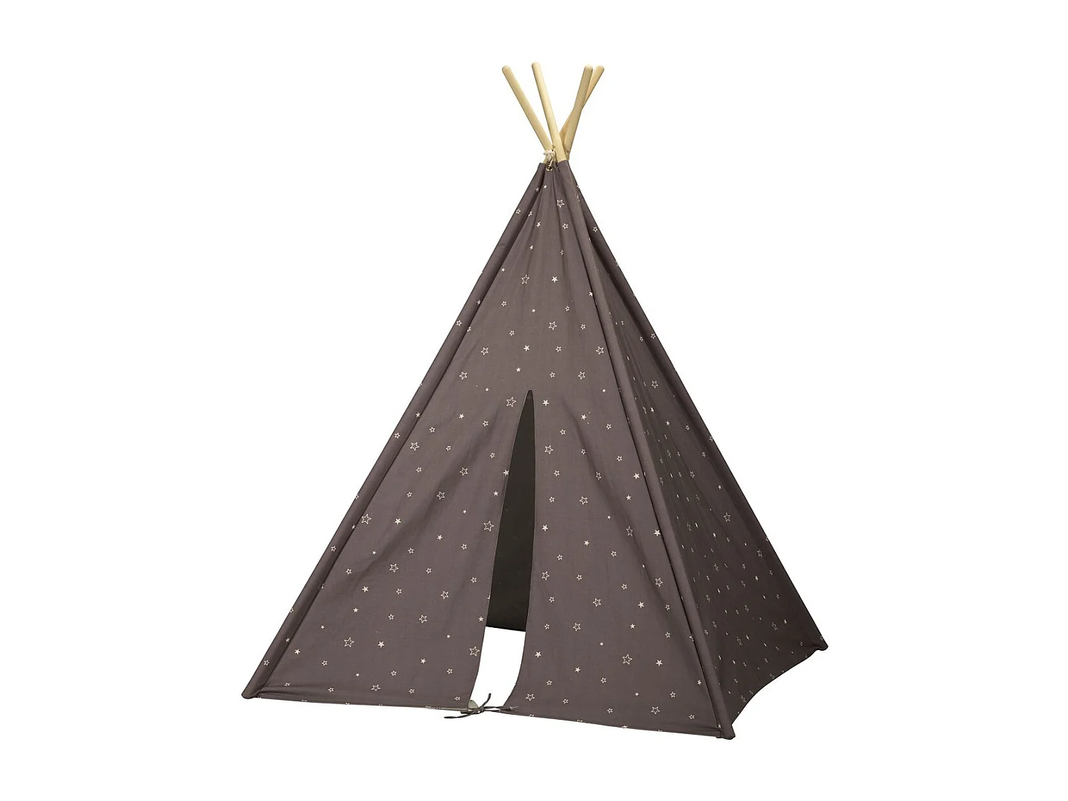 Tipi en toile en coton gris LAZARE - Sauthon