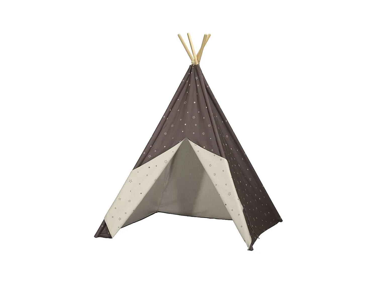 Tepee in tela di cotone grigio