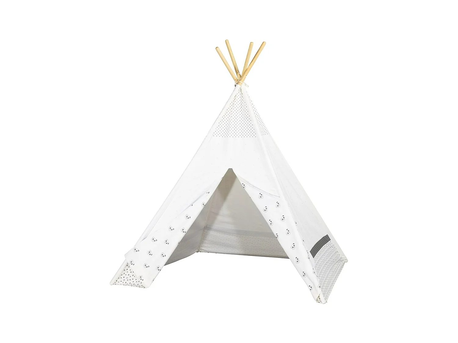 Tepee in tela di cotone bianca