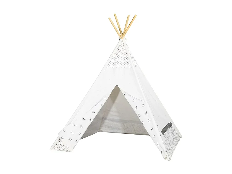 Tipi en toile en coton blanc CHAO CHAO - Sauthon