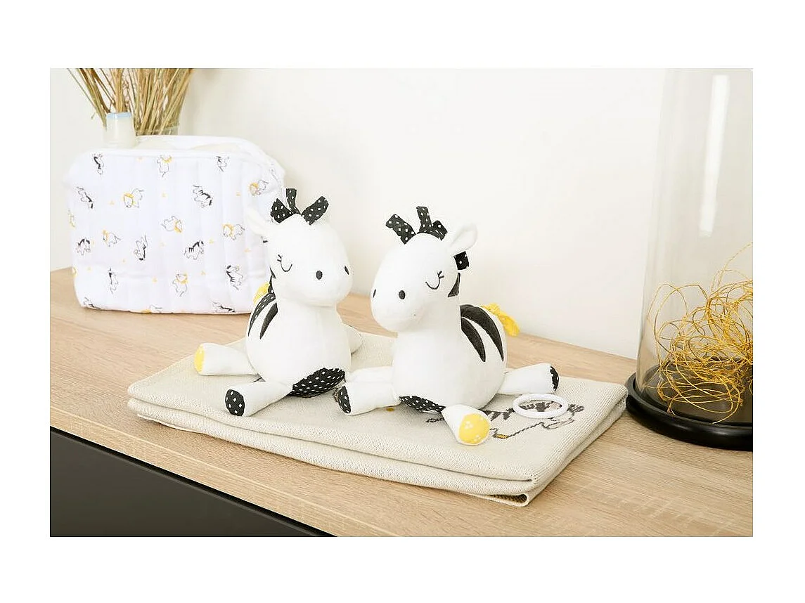 Peluche de terciopelo blanco