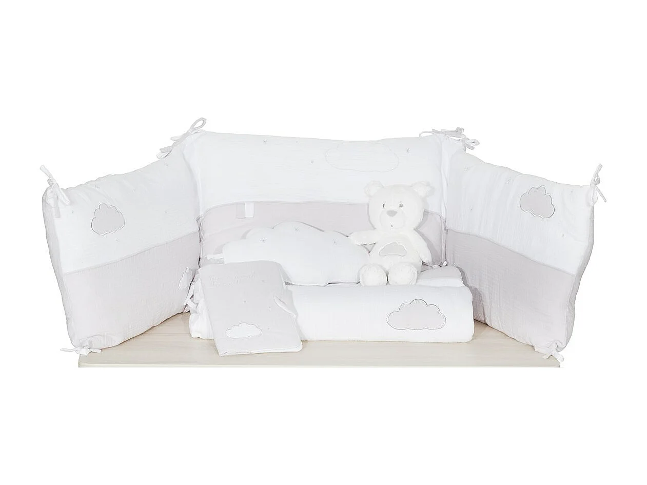 Doudou en velours blanc LILY - Sauthon