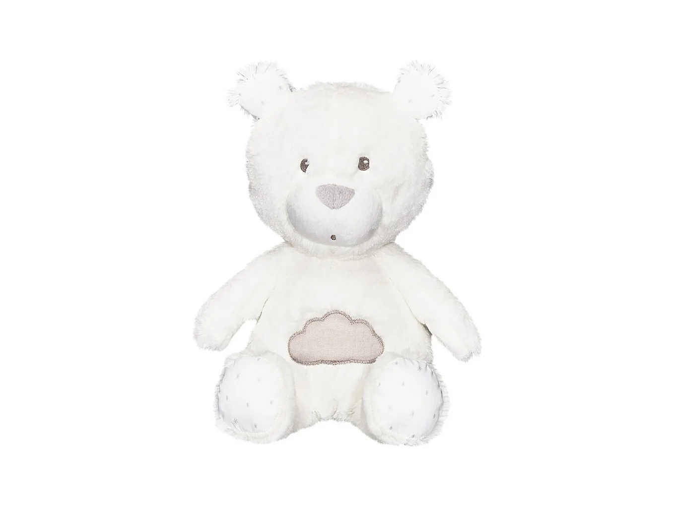 Doudou en velours blanc LILY - Sauthon