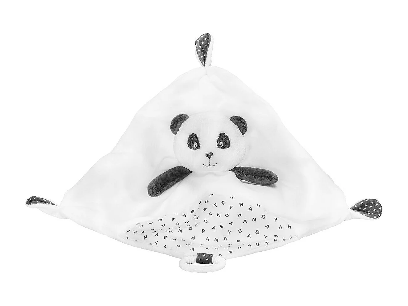Doudou mouchoir en velours blanc CHAO CHAO - Sauthon