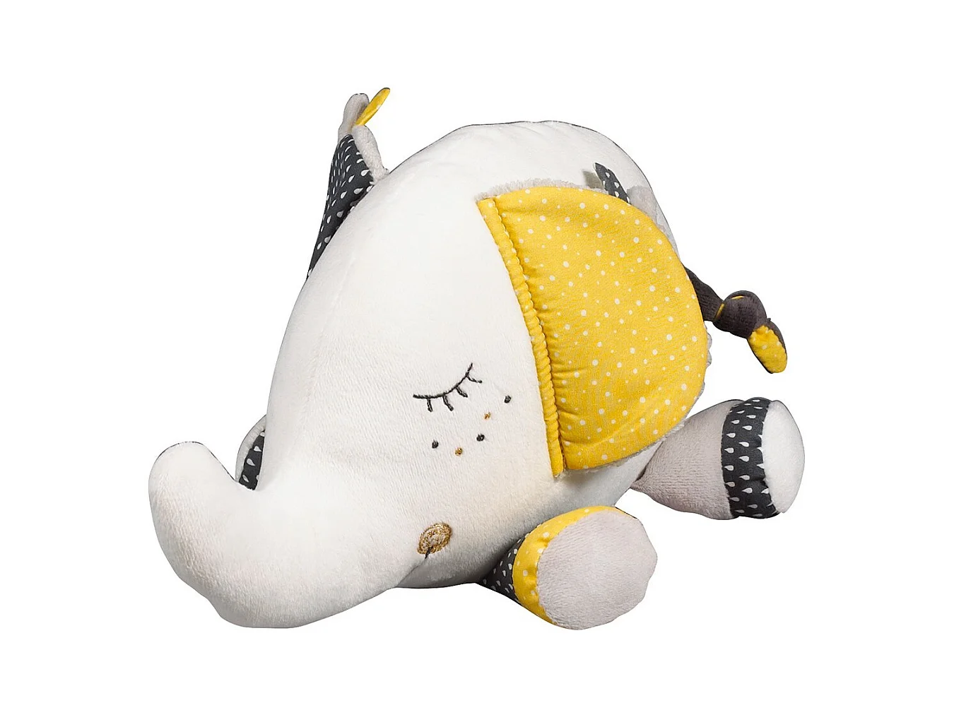 Doudou Eléphant en velours BABYFAN - Sauthon