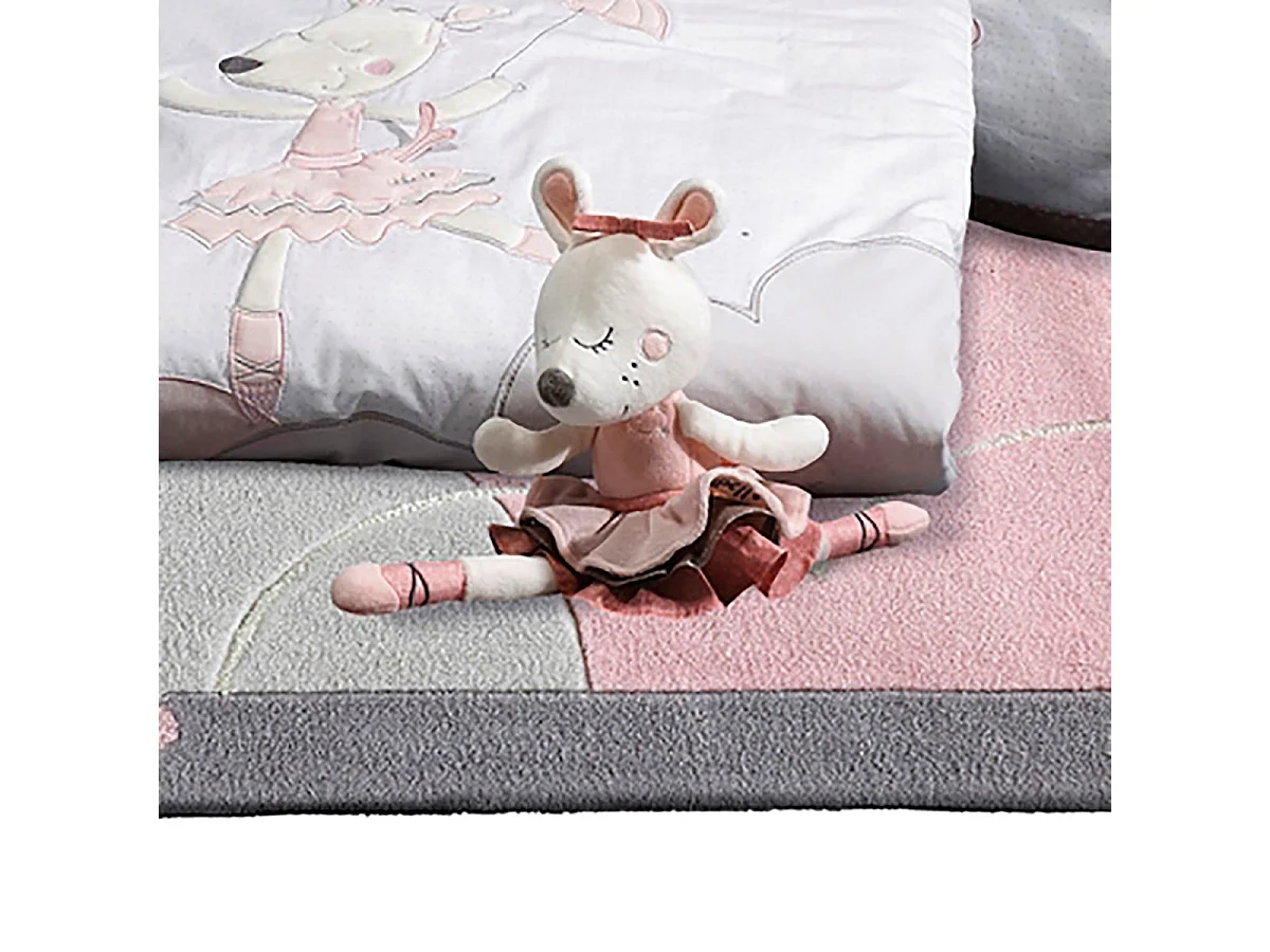 Little Mouse Star Dancer Peluche de terciopelo rosa