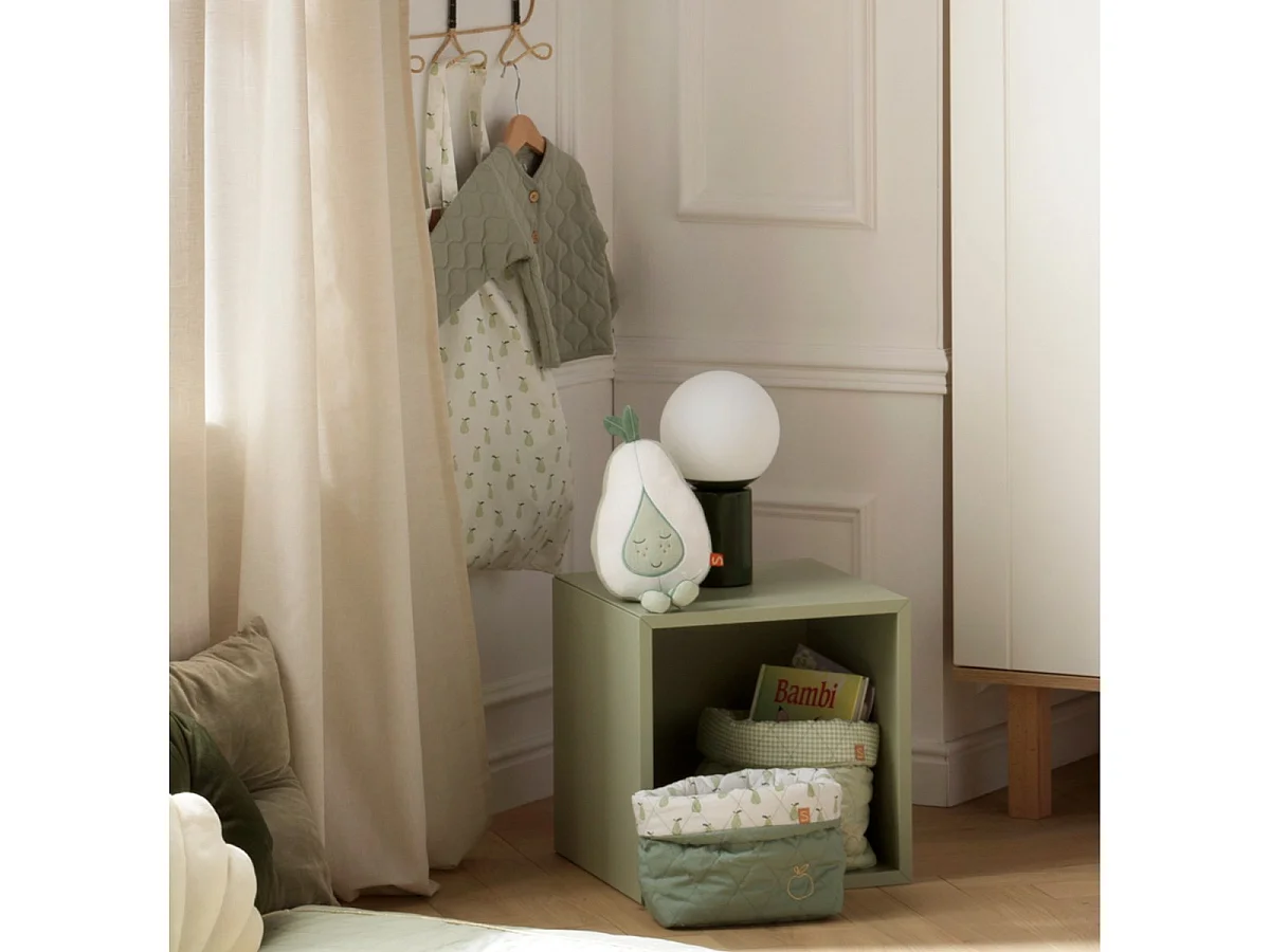 Peluche de pera de algodón blanco