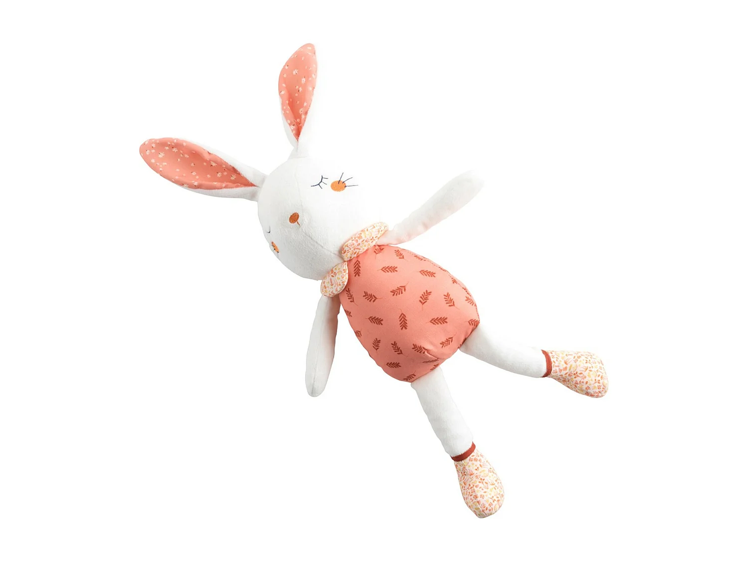 Peluche de terciopelo blanco