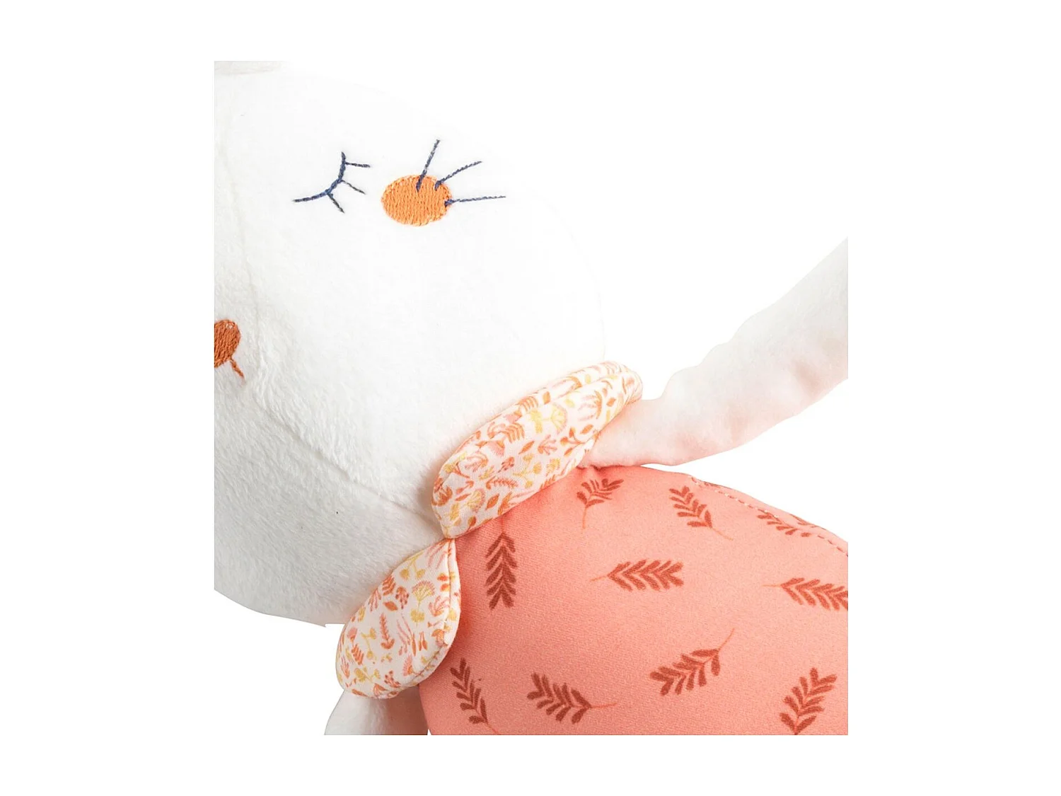 Peluche de terciopelo blanco