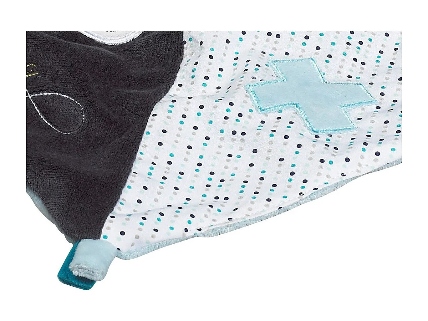 Pañuelo de peluche de terciopelo azul