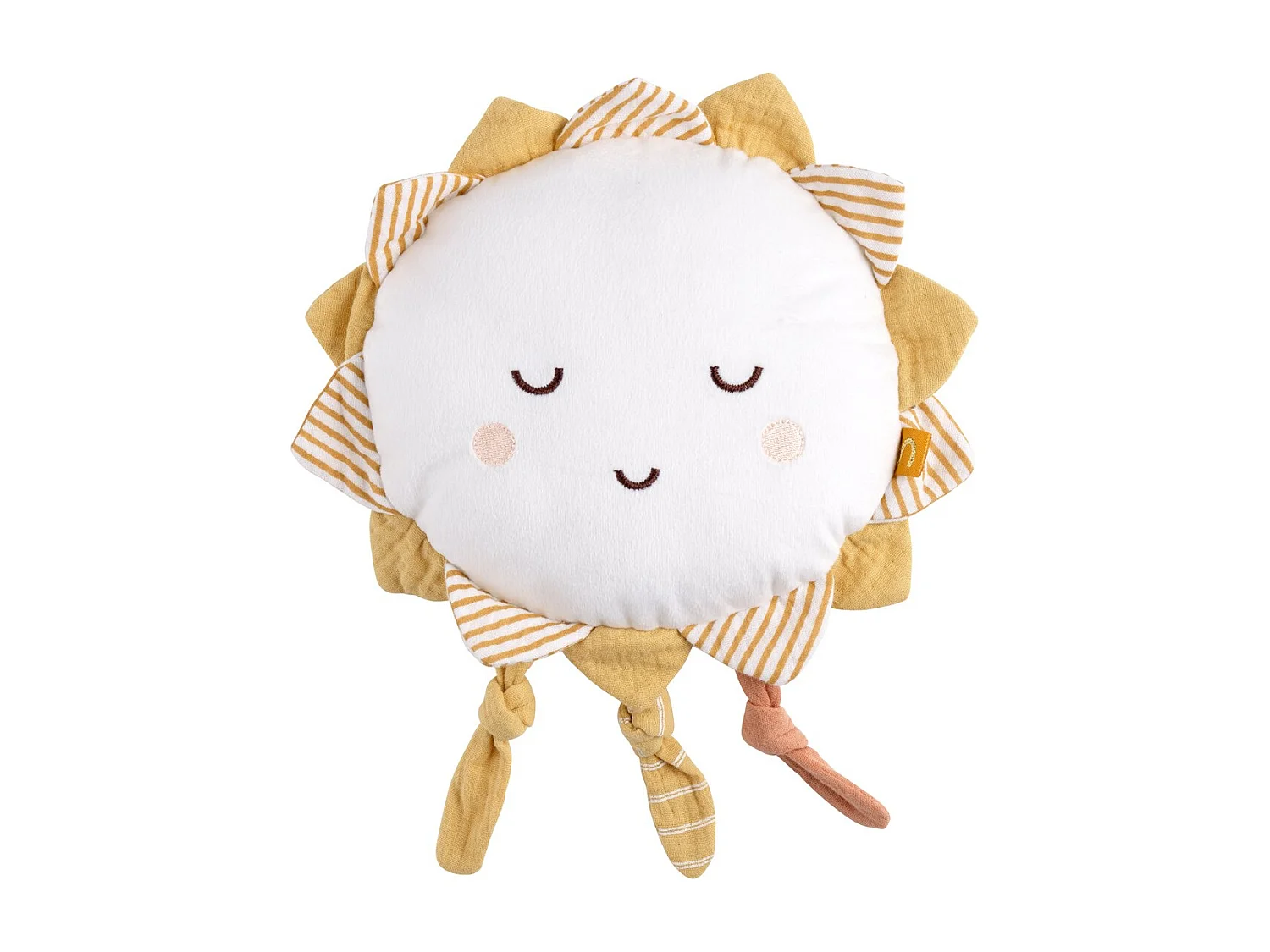 Peluche sol de terciopelo blanco