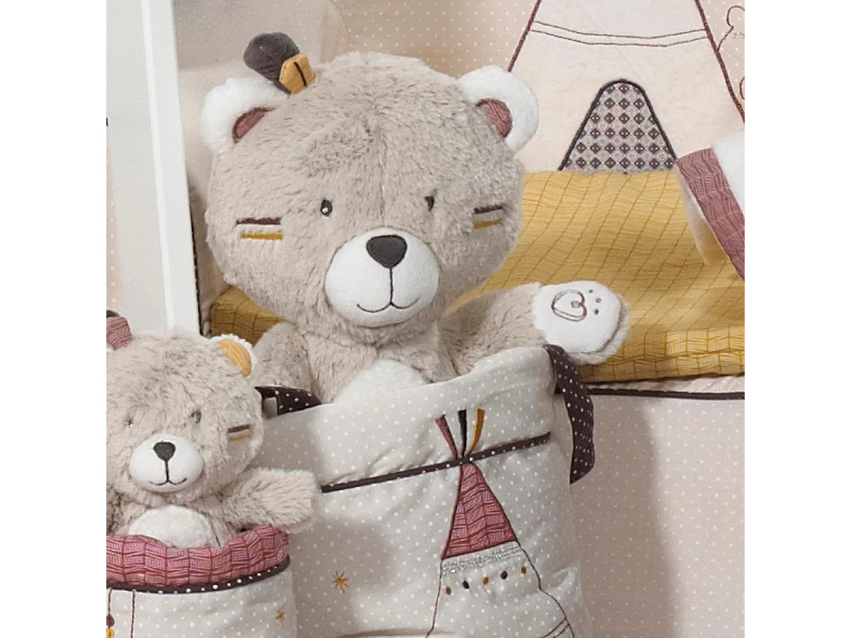 Osito de terciopelo beige