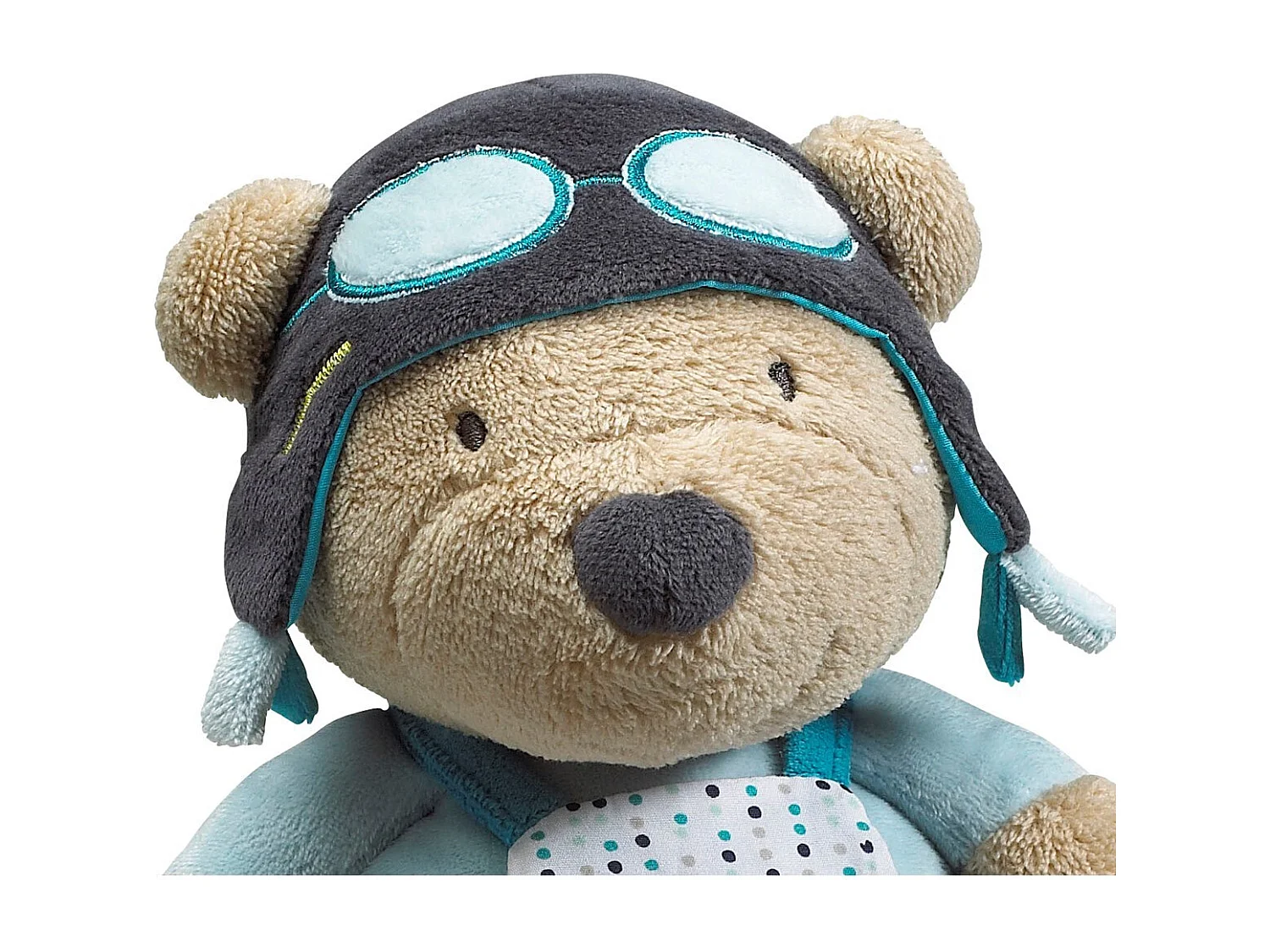 Osito de peluche de terciopelo azul