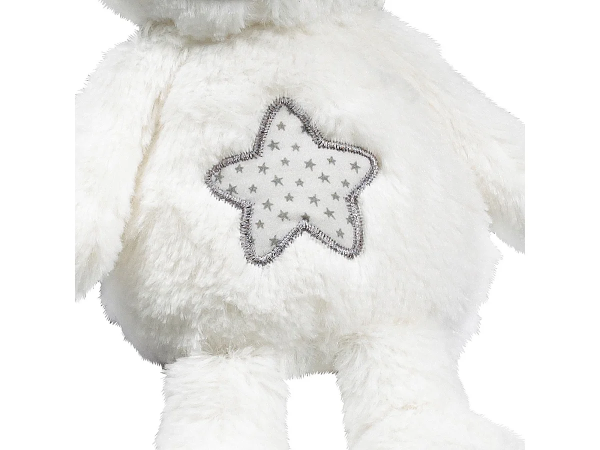 Doudou Ours en polyester blanc CELESTE - Sauthon