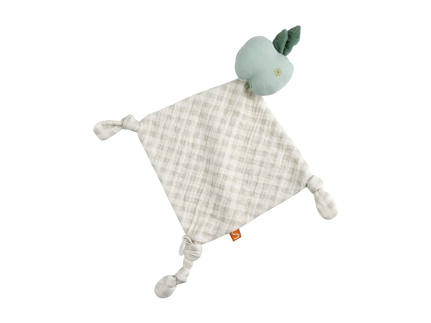 Peluche manzana de algodón verde