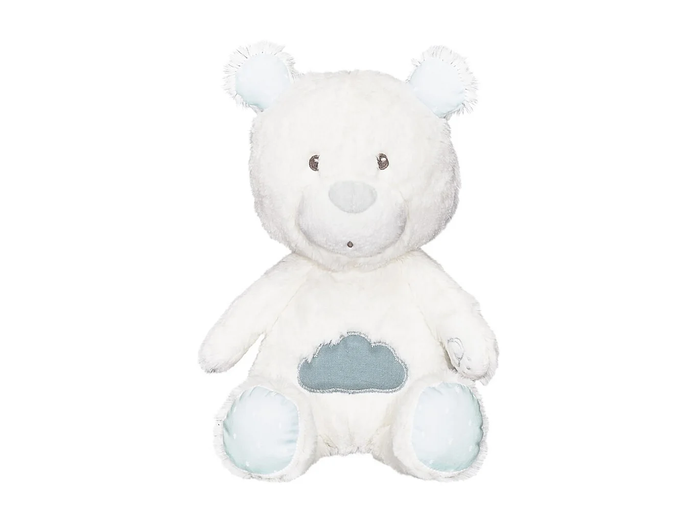 Doudou en velours blanc LILY - Sauthon