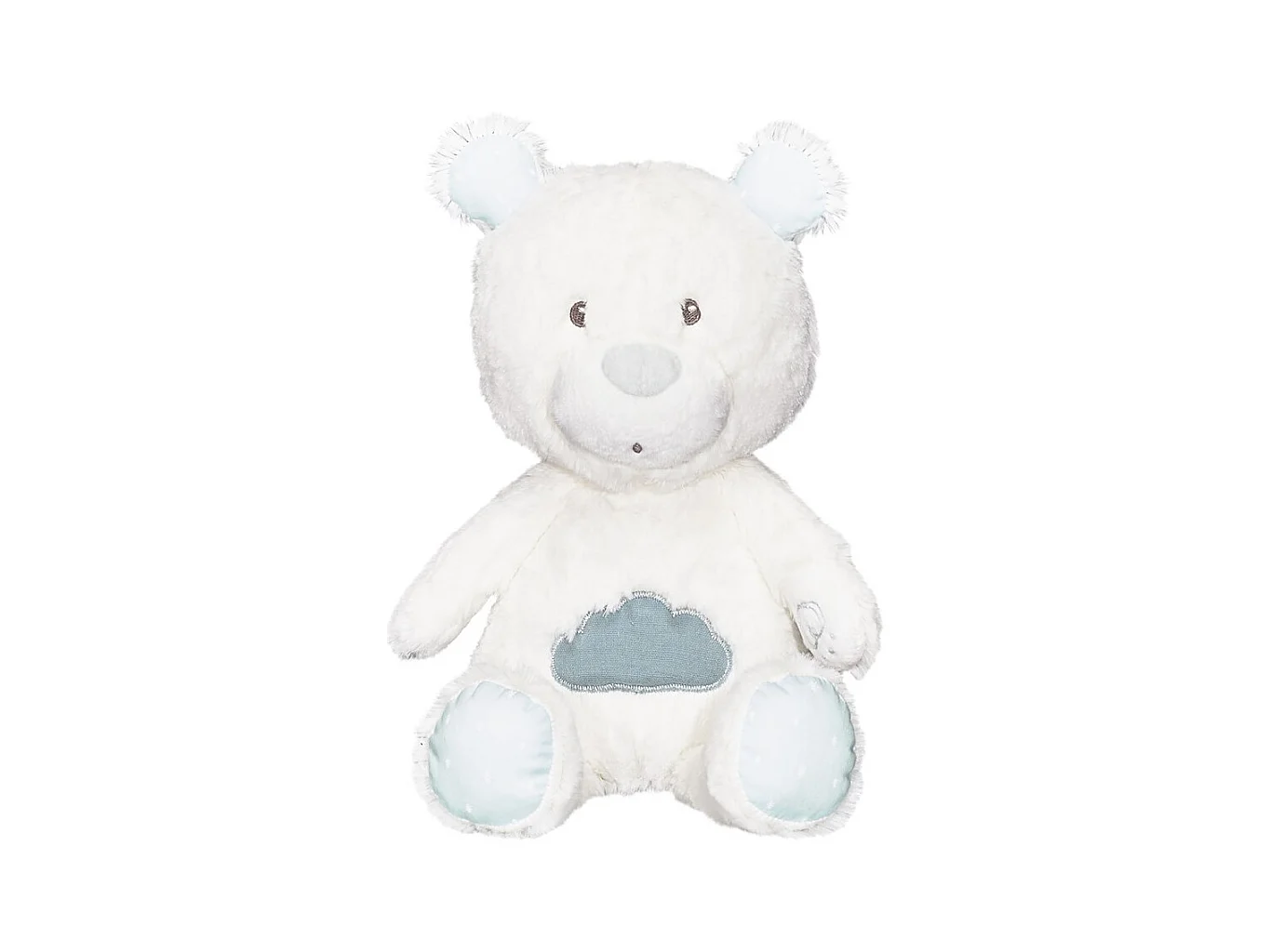 Doudou en velours blanc LILY - Sauthon