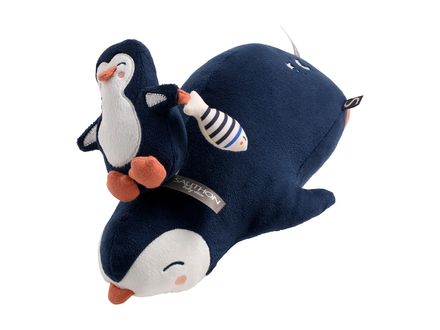 Peluche pingouin bleu marine BABY SAILOR - Sauthon