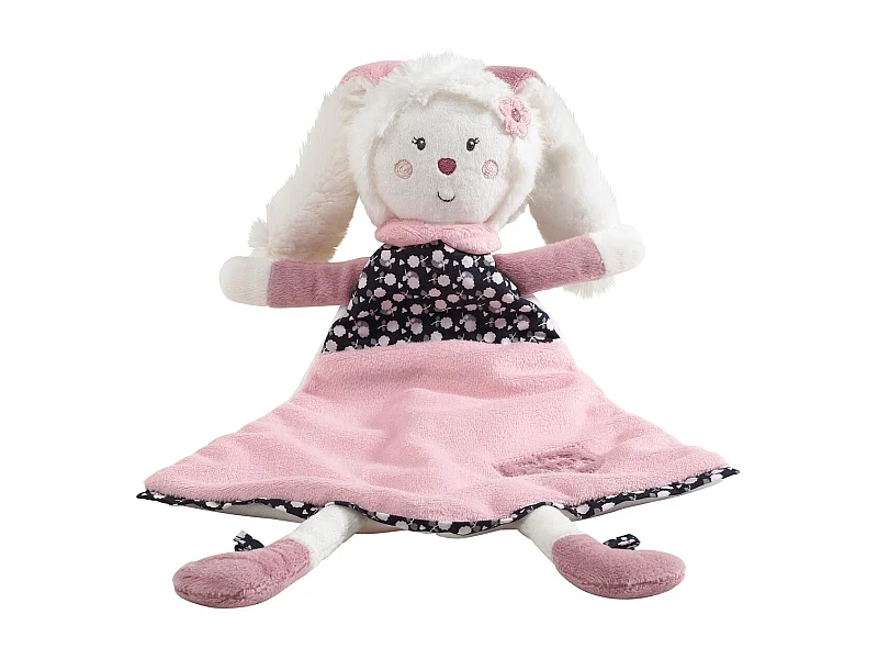 Peluche conejito de terciopelo blanco