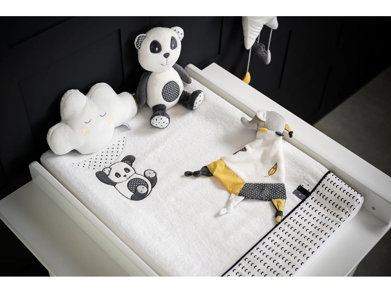 Peluche panda de terciopelo