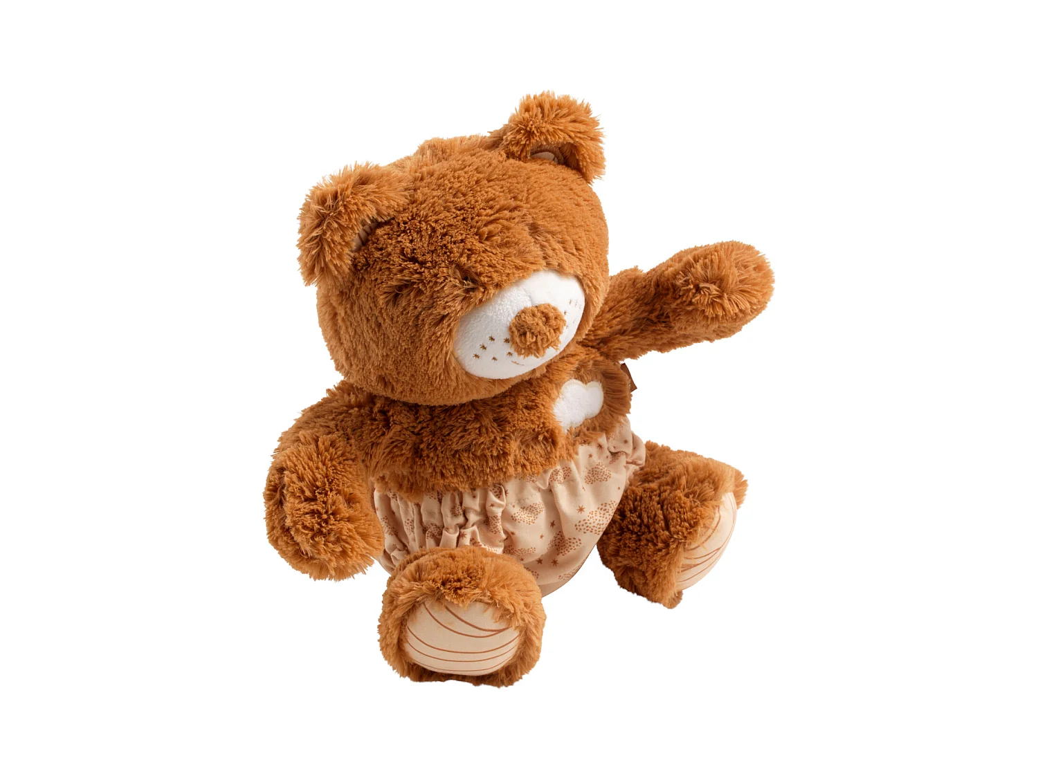 Peluche ours marron avec détails brodés ORSINO - Sauthon