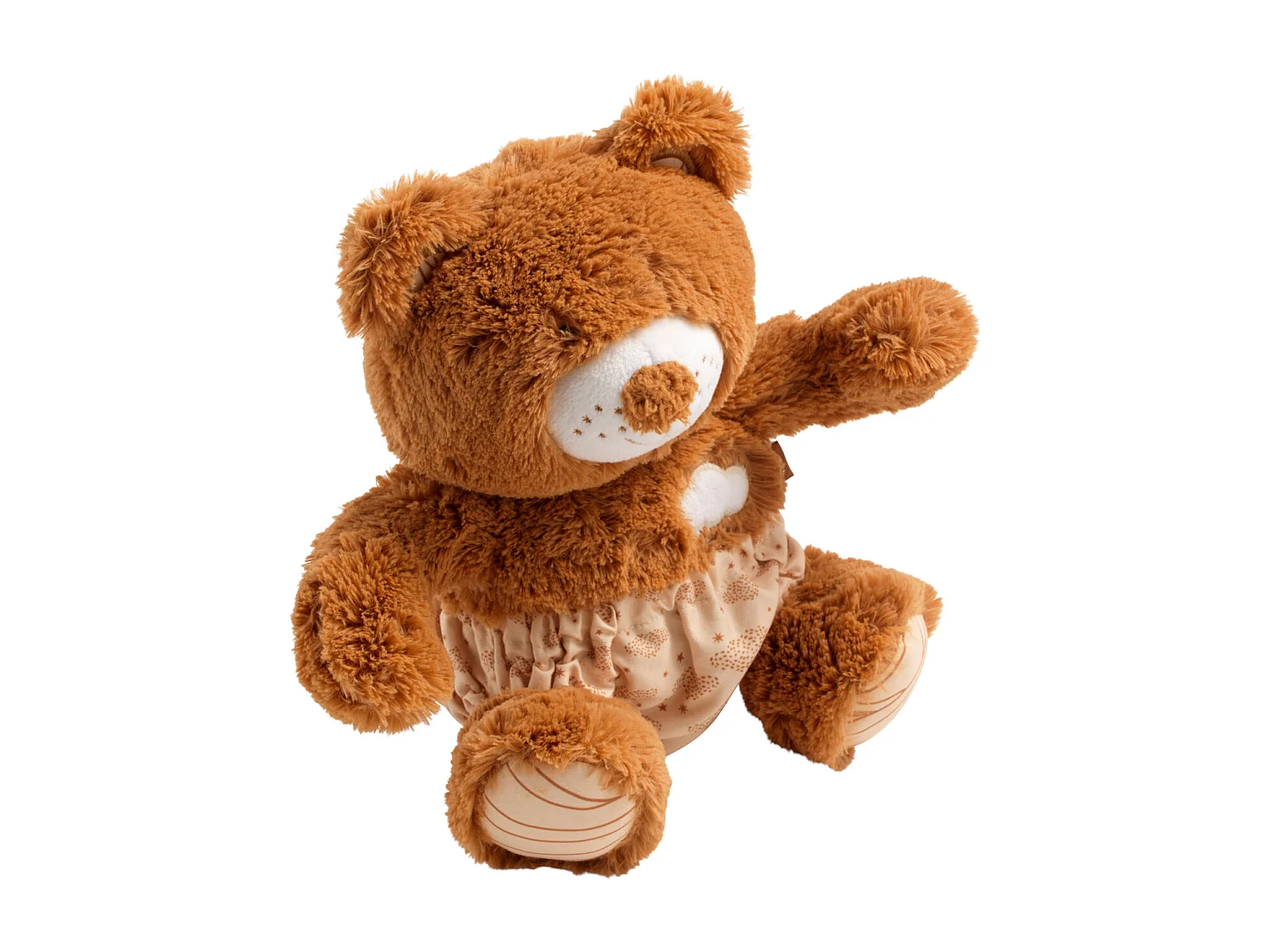 Peluche ours marron avec détails brodés ORSINO - Sauthon