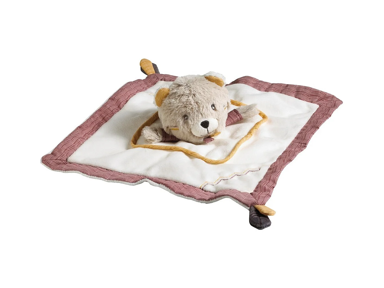 Fazzoletto orsetto in velluto beige