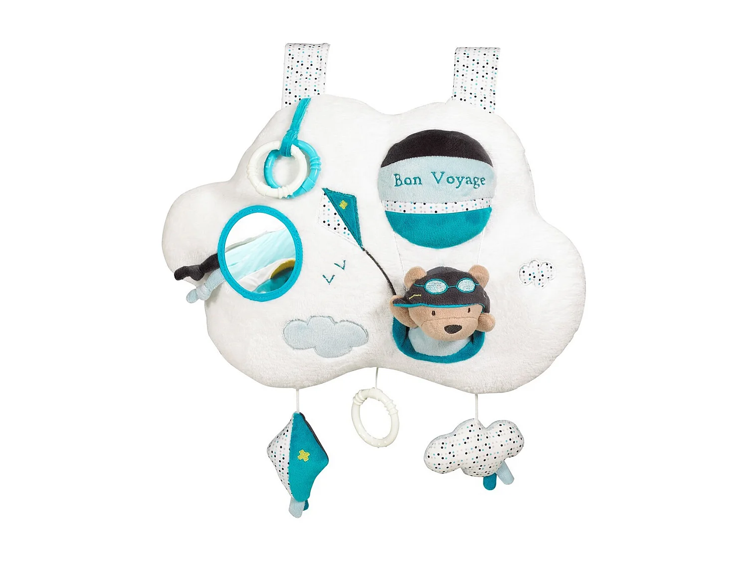 Led Musical en velours blanc LAZARE - Sauthon