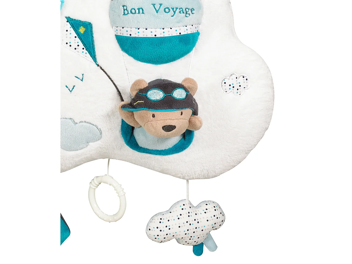 Led Musical en velours blanc LAZARE - Sauthon