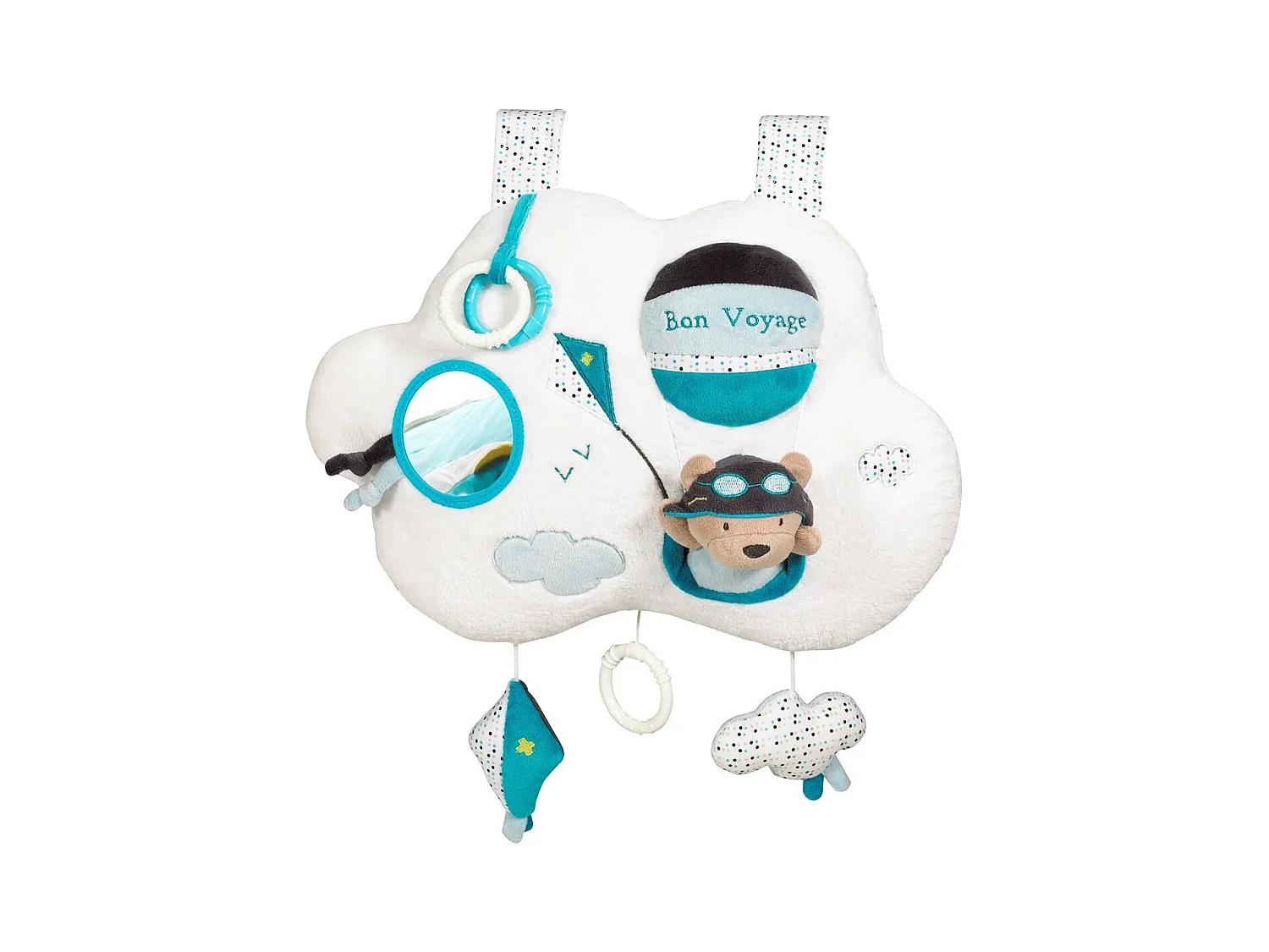 Led Musical en velours blanc LAZARE - Sauthon