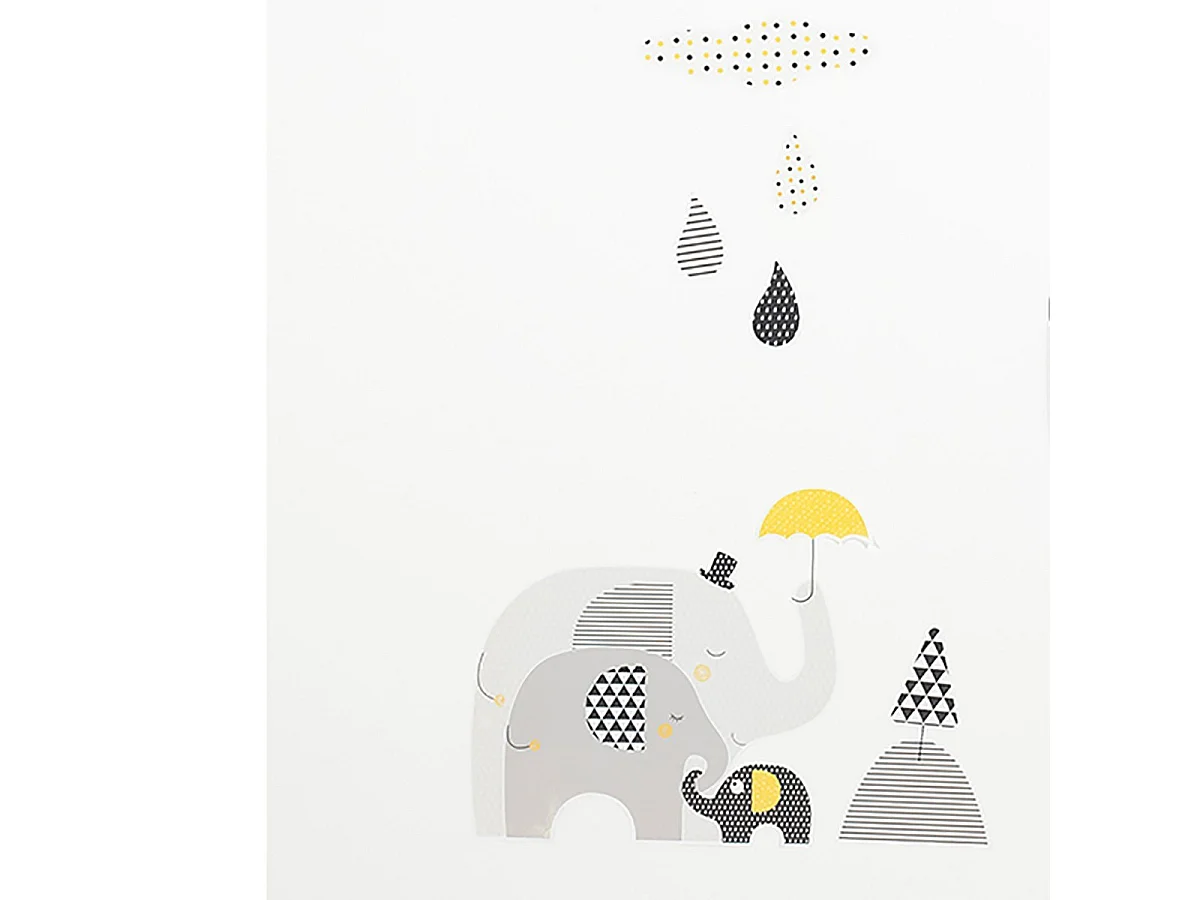 Papel gris Adhesivos murales Elefante