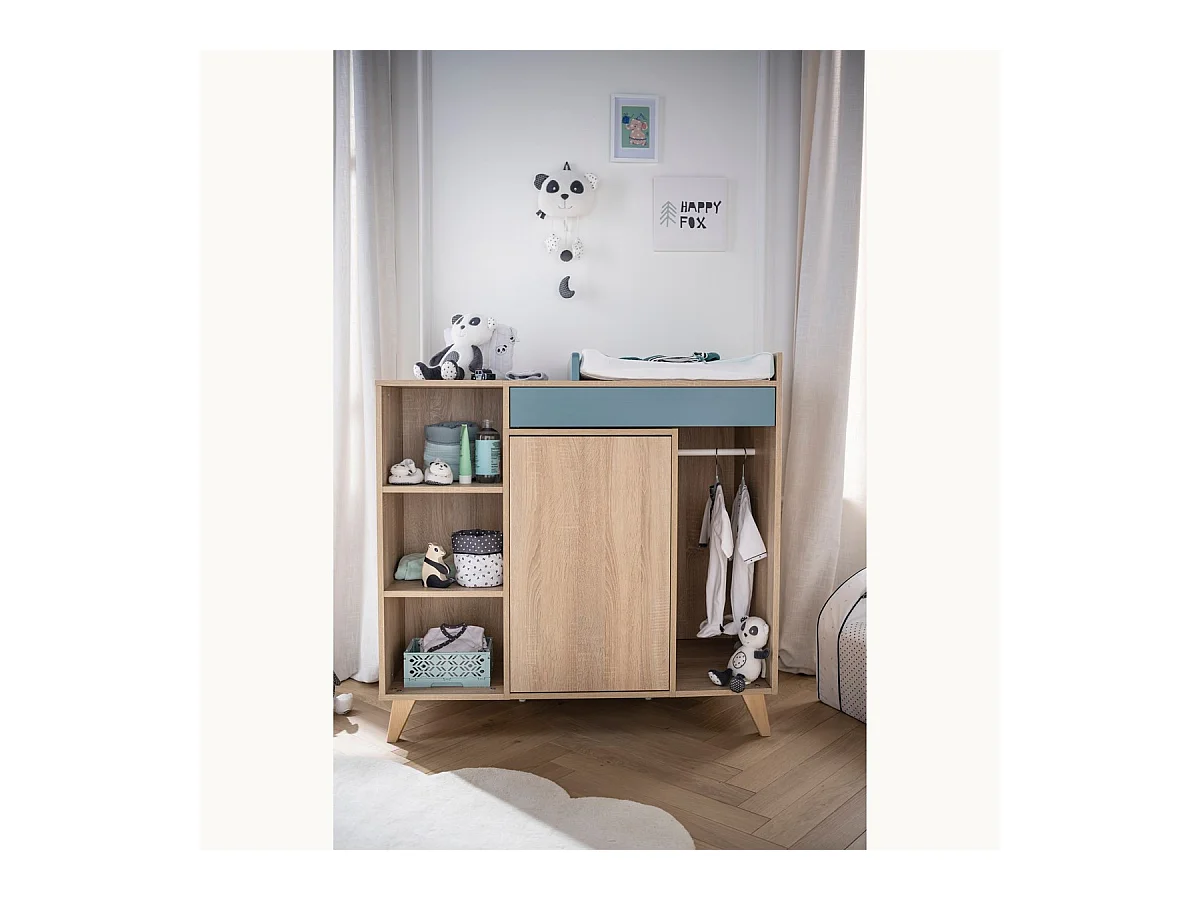 Commode à langer évolutive en bureau NOVA - Sauthon