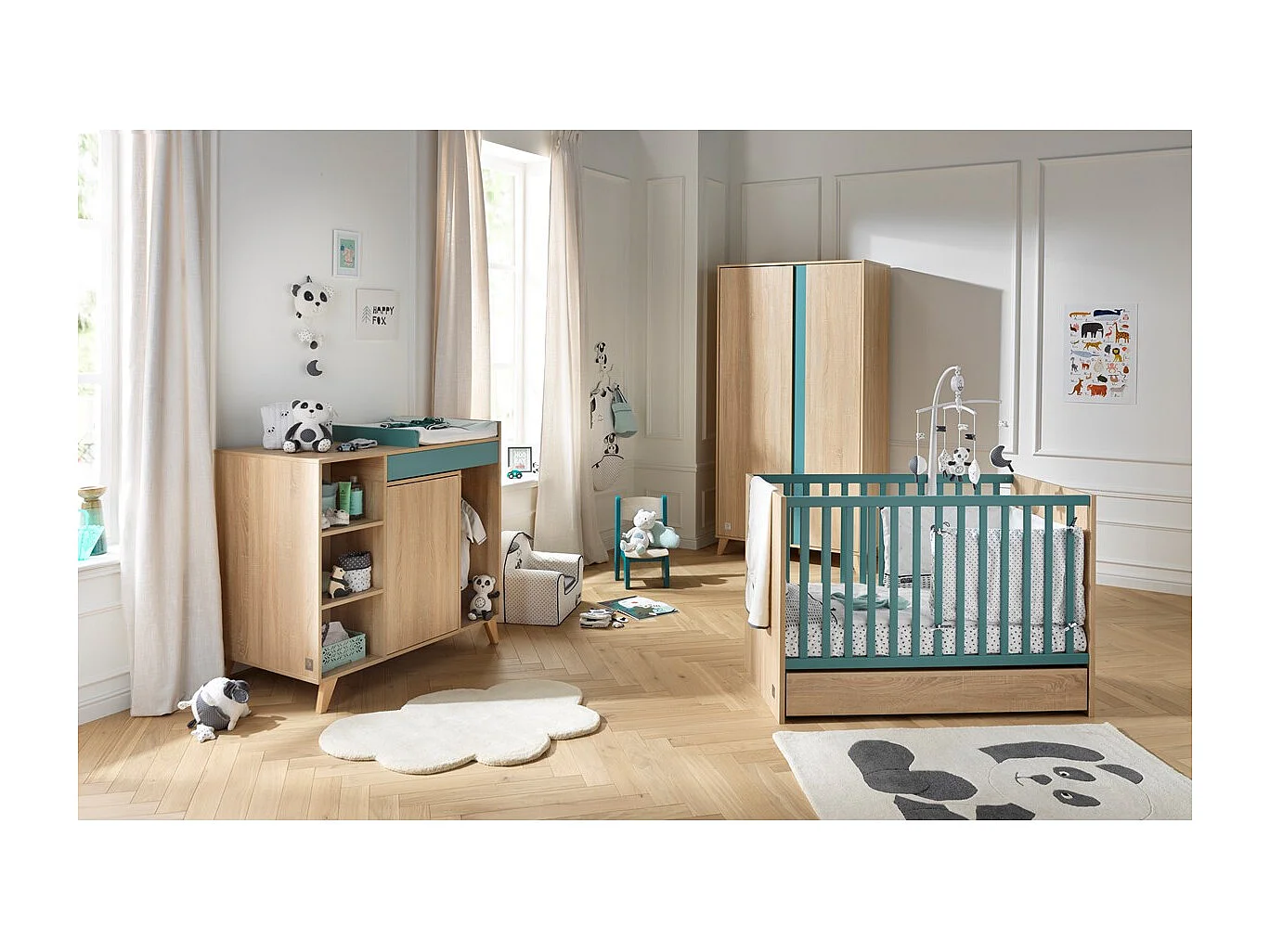 Un cambiador convertible en escritorio