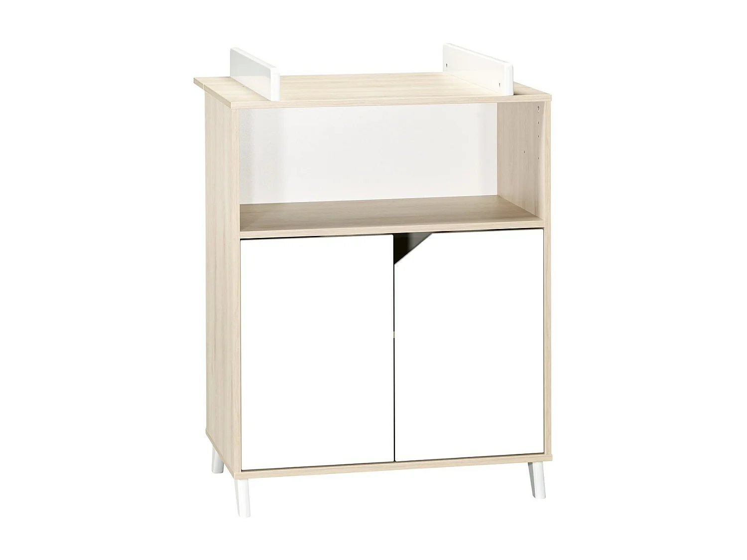 Commode à langer bébé en bois SCANDI - BabyPrice