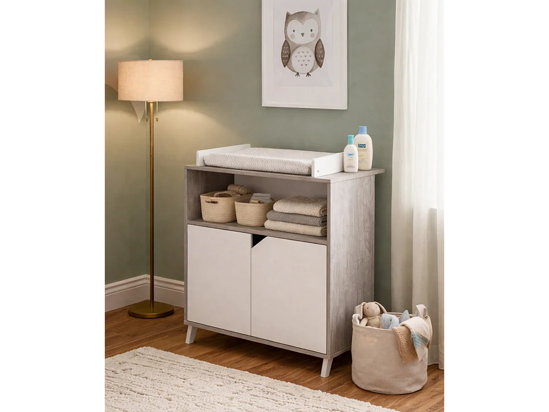 Cassettiera coprifasciatoio in legno