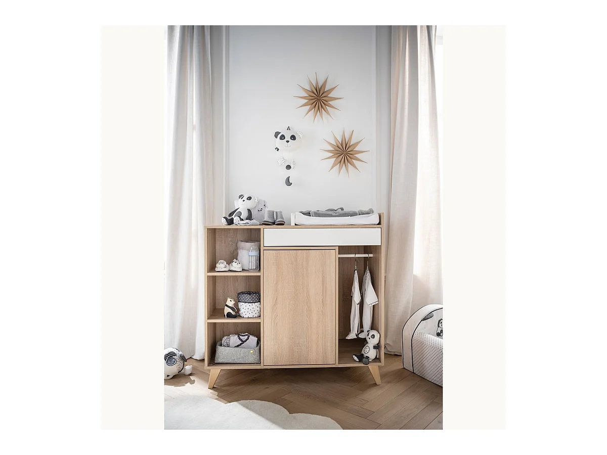 Commode à langer évolutive en bureau NOVA - Sauthon