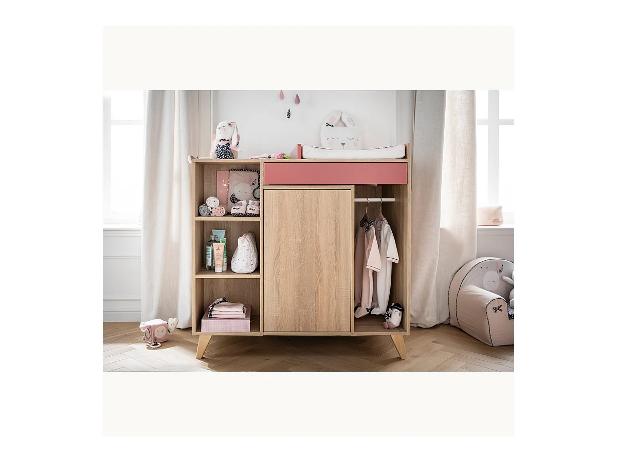 Commode à langer évolutive en bureau NOVA - Sauthon