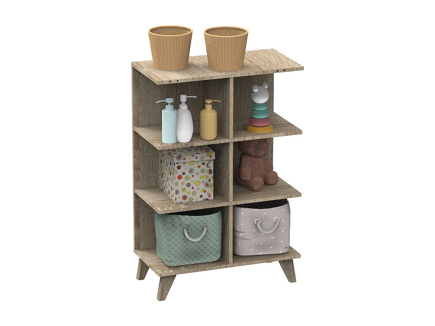 Un cambiador convertible en escritorio