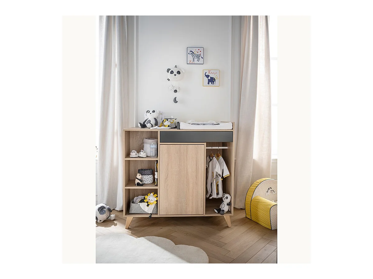 Commode à langer évolutive en bureau NOVA - Sauthon