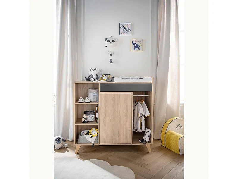 Commode à langer évolutive en bureau NOVA - Sauthon