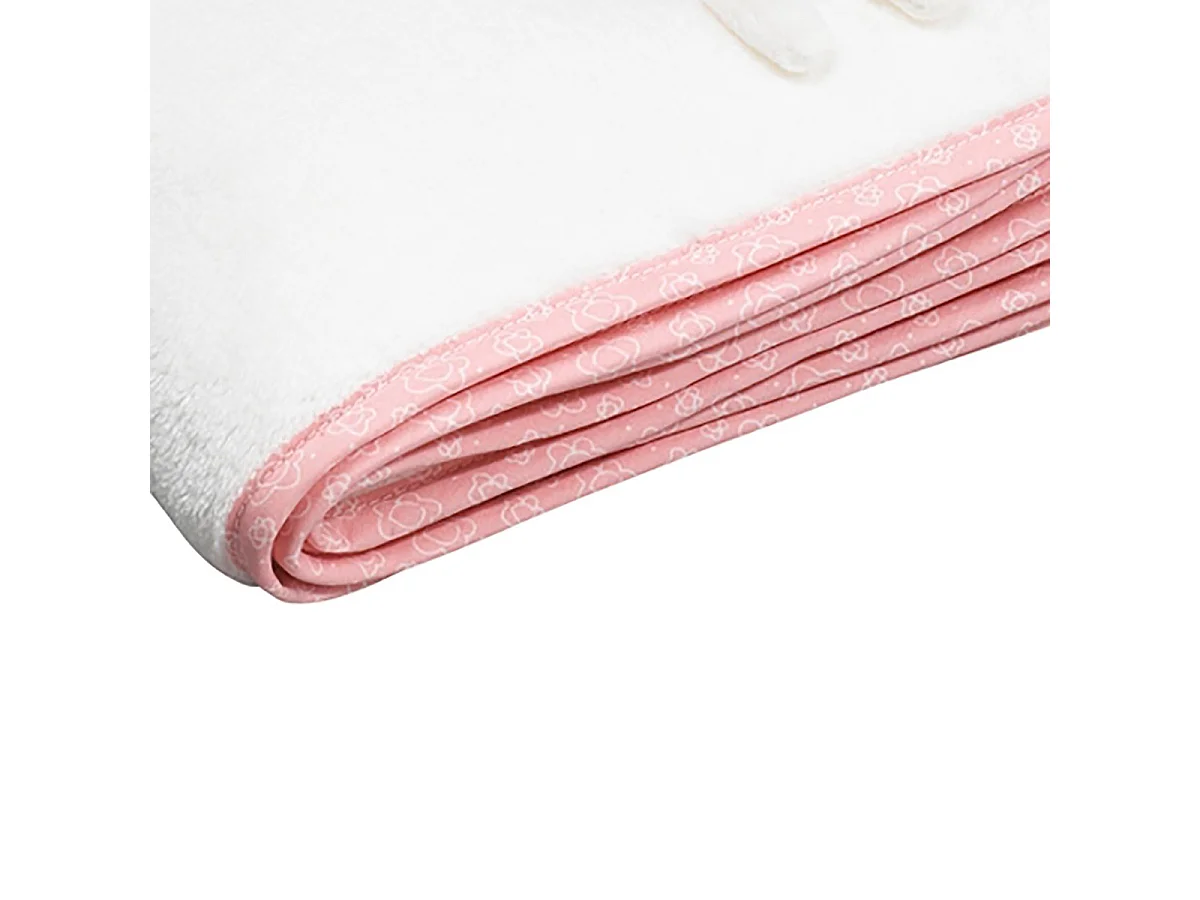 Coperta per neonati 75X100cm in velluto bianco